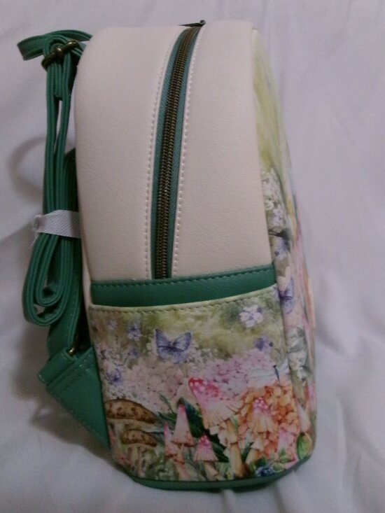 Disney Tinkerbell Loungefly Backpack with Artwork Background
